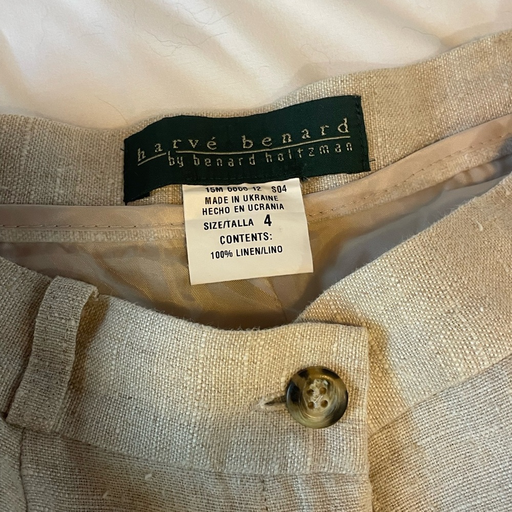 💯 LINEN Ladies Tan Pants - Picture 3 of 9